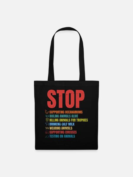 Save The Planet – Animal Rights Organization – - Tote Bag - black