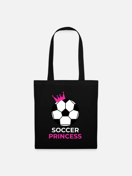 soccer girls things shirt for girls - Tote Bag - black
