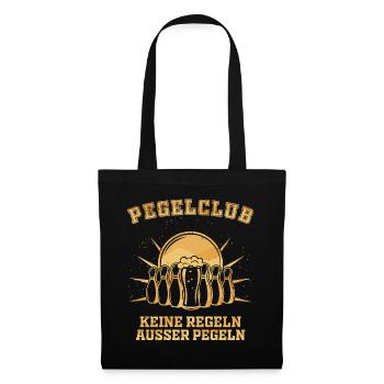 Lustiges Kegelclub - Team Outfit - Bier Sprüche - - Stoffbeutel - Schwarz - Vorne