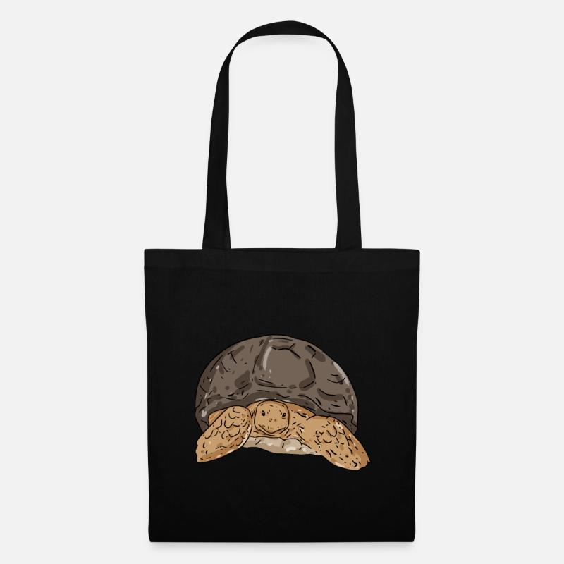 Schildkröte - Stoffbeutel - Schwarz