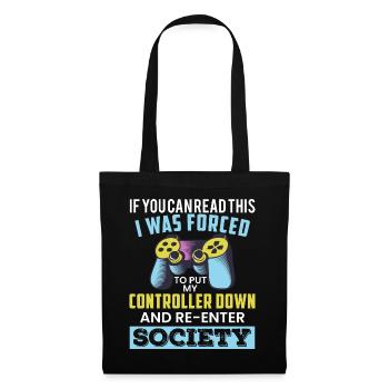 funny gamer shirt for boys who like to gamble - Tote Bag - black - Front