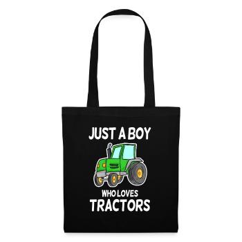 Tractor love tractors saying - Tote Bag - black - Front