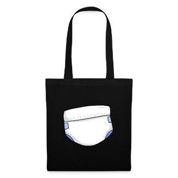 Baby diapers - Tote Bag - black - Front