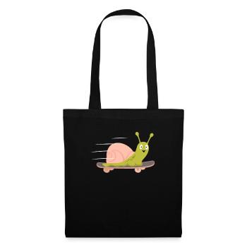 Snail Skateboard Skateboarding Fast Boarding - Tote Bag - black - Front