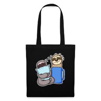 Paresseux - Sac en tissu - noir - Devant