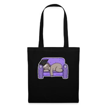 Sloth student funny - Tote Bag - black - Front