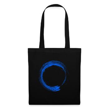 Circle Design Brush Blue - Tote Bag - black - Front