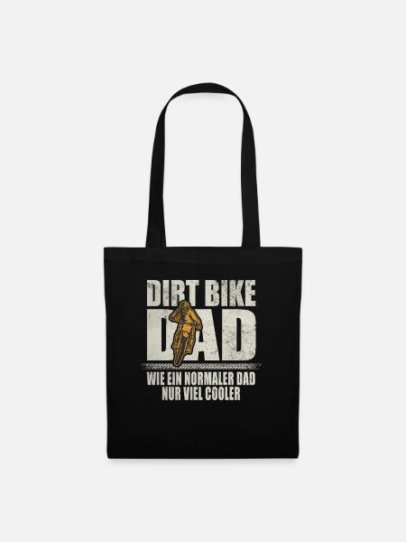 Dirt Bike Dad Motocross Normaler Dad Viel Cooler - Stoffbeutel - Schwarz