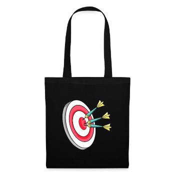 Dartscheibe Dart Darts - Stoffbeutel - Schwarz - Vorne