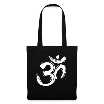 OM Zeichen - OM Symbol - Stoffbeutel - Schwarz - Vorne