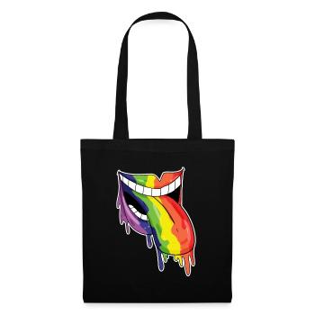 LGBT - Sac en tissu - noir - Devant