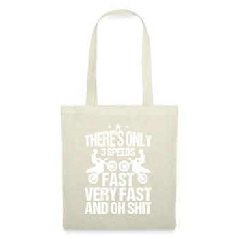 Dirt Bike TShirt und Motocross Liebhaber Geschenke - Stoffbeutel - Natur - Vorne