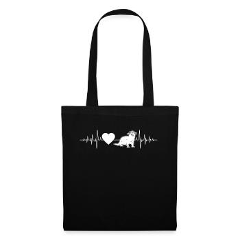 Otter Gift with Sweet Otter - Tote Bag - black - Front