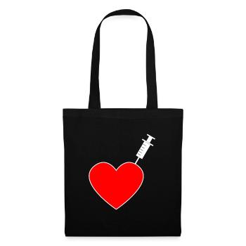 Vaccination - Je suis vacciné - Sac en tissu - noir - Devant