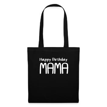Joyeux anniversaire Maman - Sac en tissu - noir - Devant