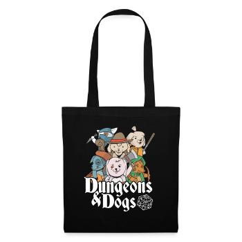 Fantasy Dogs - Dungeons & Dogs - Stoffbeutel - Schwarz - Vorne