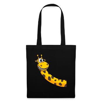 Girafe - Sac en tissu - noir - Devant