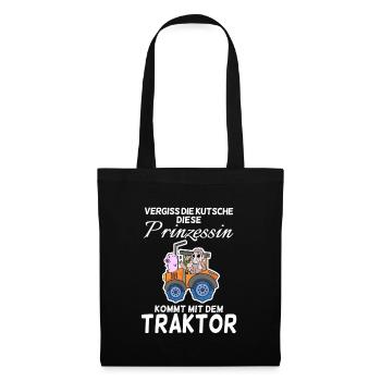 Prinzessin - Stoffbeutel - Schwarz - Vorne