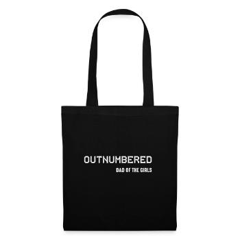 Mens Outnumbered Dad of Girls Design for a funny - Sac en tissu - noir - Devant