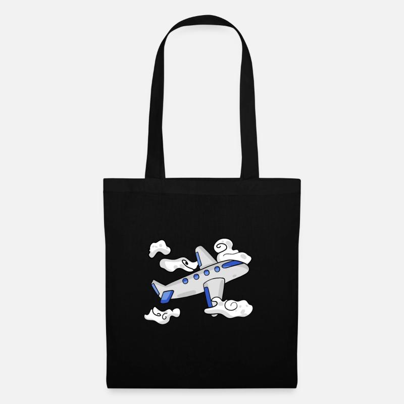 airplane - Tote Bag - black