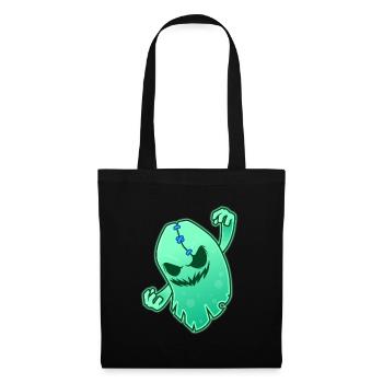 funny space ghost shirt - Sac en tissu - noir - Devant