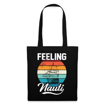 Feeling Nauti Design as sailing Motive men - Tote Bag - black - Front