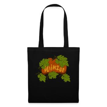 Les vignerons - Sac en tissu - noir - Devant