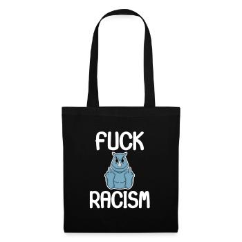 Fuck Racism - Sac en tissu - noir - Devant