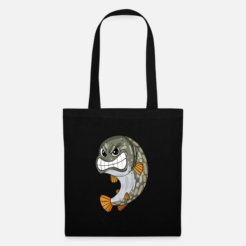 Brochet - Sac en tissu - noir
