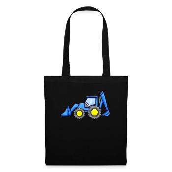 Chantier de chantier de dragage - Sac en tissu - noir - Devant