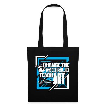 Change The World Teach Art - Tote Bag - black - Front