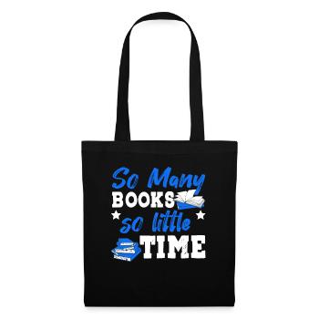 Many Livres Petit Temps Livres Bibliotek Chapitre - Sac en tissu - noir - Devant