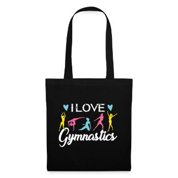 I love gymnastics shirts for women - Tote Bag - black - Front
