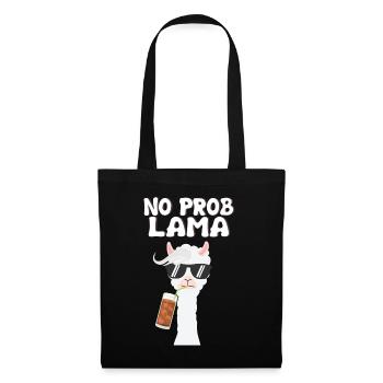No Prob Lama - Alpagas - Llama - Sac en tissu - noir - Devant