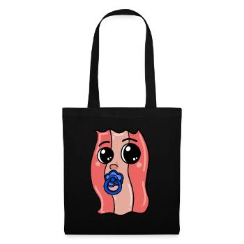 Baby Speck - Bacon - Stoffbeutel - Schwarz - Vorne