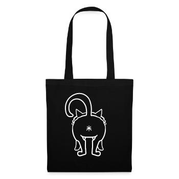 Cat from behind - Tote Bag - black - Front