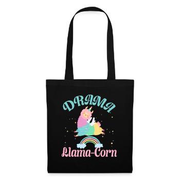 Drama Llama-Corn Unicorn Unicorn Unicorn Unicorns Children - Tote Bag - black - Front