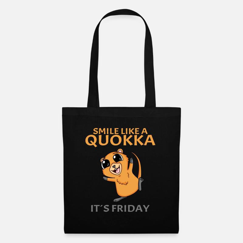 Quokka - Stoffbeutel - Schwarz
