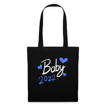 Cadeau de bébé 2022 - Sac en tissu - noir - Devant