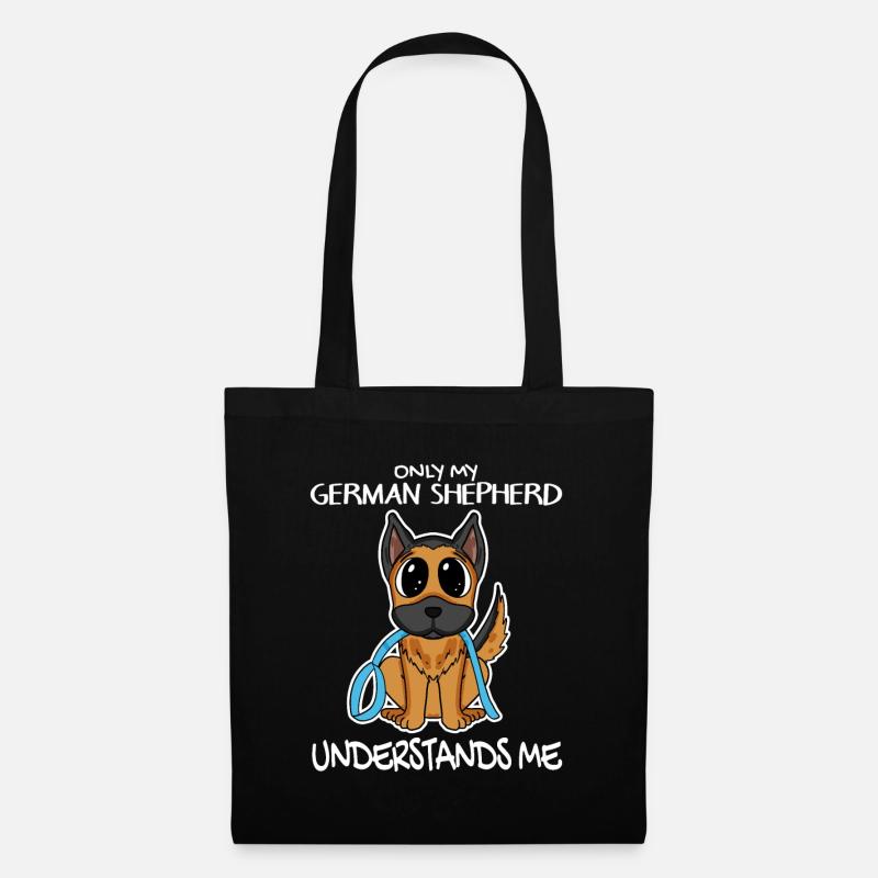 Deutscher Schäferhund - Stoffbeutel - Schwarz