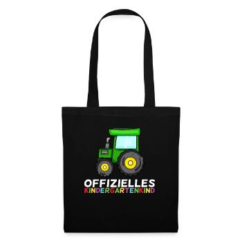 Kindergarten Kindergartenkind - Stoffbeutel - Schwarz - Vorne