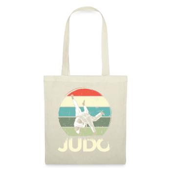 Judo Vintage Japanische Kampfsportart Geschenk - Stoffbeutel - Natur - Vorne