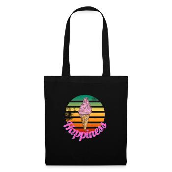 Crème de crème de glace Graphiques d’été - Sac en tissu - noir - Devant