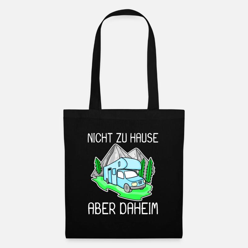 Wohnmobil Blau - Stoffbeutel - Schwarz