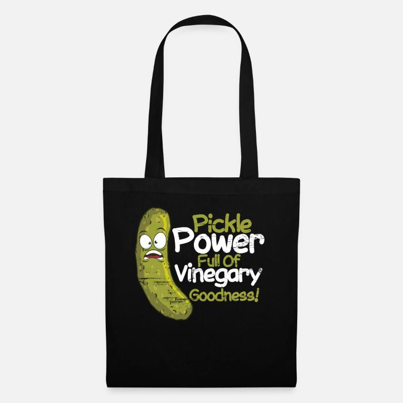 Cucumbers Pickles Pickle Power Vinegary Goodness - Tote Bag - black