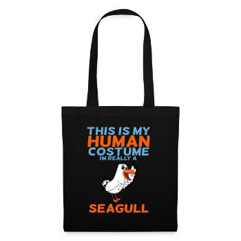 La mouette - Sac en tissu - noir - Devant