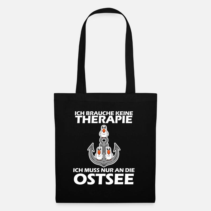 Ostsee Geschenk - Stoffbeutel - Schwarz