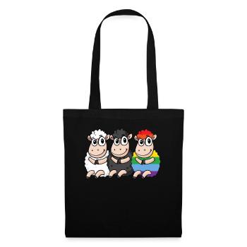 Black Sheep - Rainbow Sheep - Tote Bag - black - Front