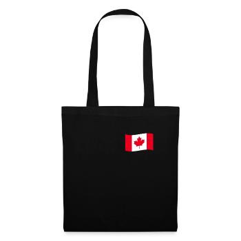 Drapeau du Canada Drapeau Canada Blason Canada pays - Sac en tissu - noir - Devant