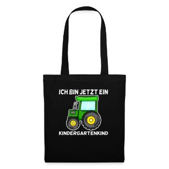 Kindergarten Kindergartenkind - Stoffbeutel - Schwarz - Vorne